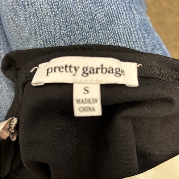 Black Bustier with Satin Shoulder Ties - Picture 3 of 5